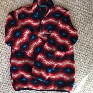 Patagonia Navajo print synchilla fleece